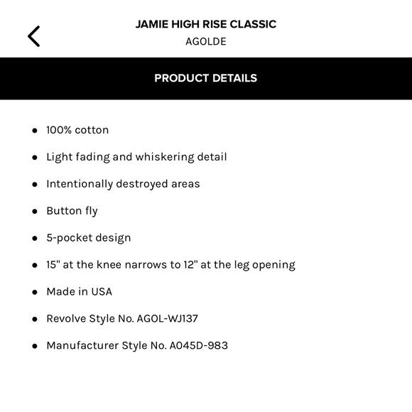 AGolde Jamie High Rise Jeans Skakedown - Picture 14 of 14